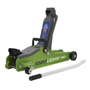 Sealey Low Profile Short Chassis Trolley Jack 2 Tonne - Green (1020LEHV)