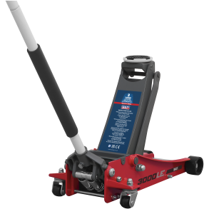 Sealey Low Profile Trolley Jack with Rocket Lift 3 Tonne - Red (3000LE)