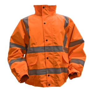 Sealey Worksafe® Hi-Vis Orange Jacket with Quilted Lining, Elasticated Waist & Cuffs - X-Large (802XLO)