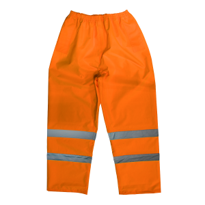 Sealey Worksafe® Hi-Vis Orange Waterproof Trousers - Large (807LO)