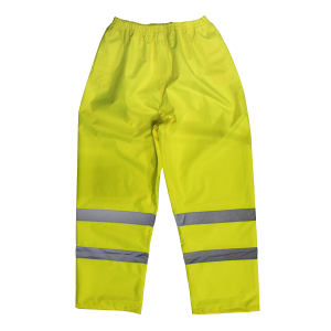 Sealey Worksafe® Hi-Vis Yellow Waterproof Trousers - Medium (807M)