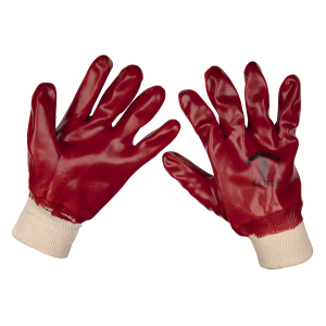 Sealey Worksafe® PVC Knit Wrist Gloves, X-Large - Pair (9106XL)
