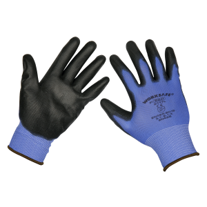 Sealey Worksafe® Lightweight Precision Grip Gloves, Large - Pair (9117L)