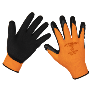 Sealey Worksafe® Foam Latex Gloves, Large - Pair (9140L)
