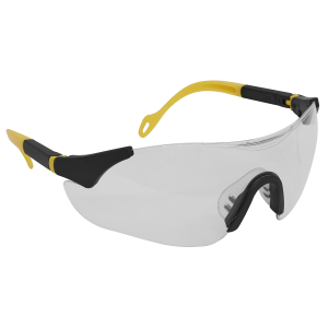 Sealey Worksafe® Sports Style Clear Safety Glasses with Adjustable Arms (9208)
