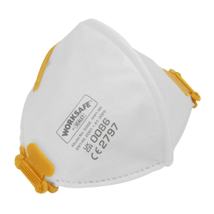 Sealey Worksafe® Fold Flat Mask FFP1 - Pack of 10 (9329/10)