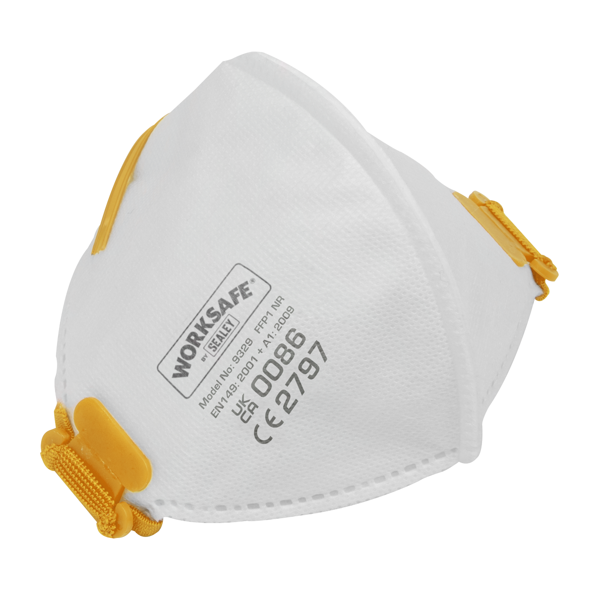 Sealey Worksafe® Fold Flat Mask FFP1 - Pack of 10 (9329/10) - Image 2