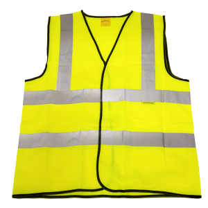 Sealey Worksafe® Hi-Vis Yellow Waistcoat - Large (9804L)