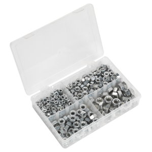 Sealey Steel Nut Assortment 1/4"-1/2"UNC 320pc (AB030SN)
