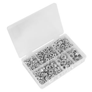 Sealey Serrated Flange Nut Assortment M5-M12 390pc (AB031FN)
