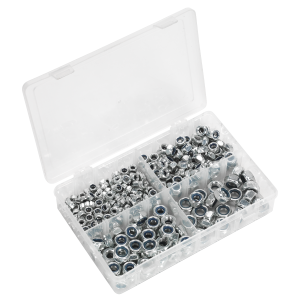 Sealey Nylon Locknut Assortment M6-M12 300pc (AB032LN)
