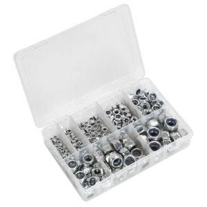 Sealey Nylon Locknut Assortment M4-M16 255pc (AB033LN)