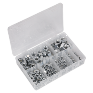 Sealey Steel Nut Assortment 255pc M4-M16 Metric (AB046SN)