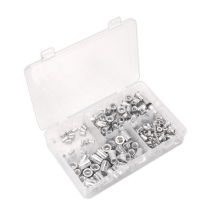 Sealey Threaded Insert (Rivet Nut) Splined Assortment M4-M8 200pc (AB073TI)