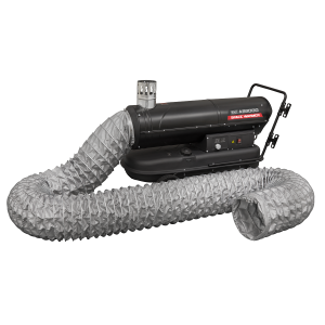 Sealey Space Warmer® Indirect Kerosene/Diesel Heater 102,000Btu/hr with 5M Ducting (ABI1000COMBO)