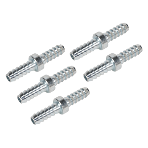 Sealey PCL Double End Hose Connector 1/4" Hose - Pack of 5 (AC10)