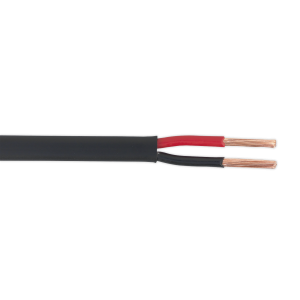 Sealey Thin Wall Flat Automotive Cable Twin 2 x 2mm² 28/0.30mm 30m - Black (AC2830TWTN)