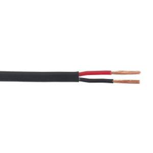 Sealey Thin Wall Flat Automotive Cable Twin 2 x 1mm² 32/0.20mm 30m - Black (AC3220TWTN)