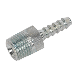 Sealey PCL Screwed Tailpiece Male 1/4"BSPT - 3/16" Hose - Pack of 5 (AC38)