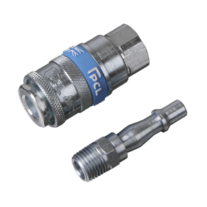 Sealey PCL Air Tool Coupling Kit 1/4"BSPT 2pc (AC61)