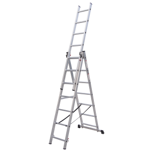 Sealey Extension Combination Ladder 3 x 7 Aluminium - EN 131 (ACL307)