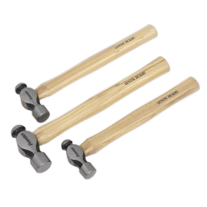 Sealey Premier Ball Pein Hammer Set 3pc Hickory Shafts (AK203)