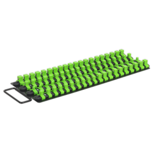 Sealey Premier Socket Rail Tray 1/4", 3/8" & 1/2"Sq Drive - Hi-Vis Green (AK27051HV)