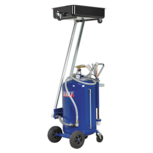 Sealey Cantilever Air Discharge Mobile Oil Drainer with Probes 80L (AK462DX)