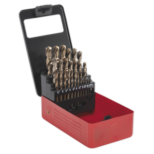 Sealey HSS Cobalt Fully Ground Drill Bit Set 25pc (AK4702)