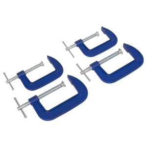 Sealey G-Clamp Set 75mm & 100mm 4pc (AK6003SET)