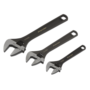 Sealey Premier Adjustable Wrench Set 3pc (AK607)