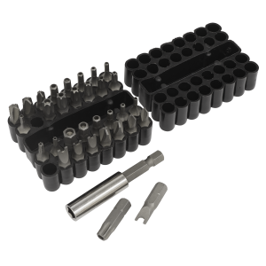 Sealey Premier Power Tool Security Bit & Magnetic Adaptor Set 33pc (AK614)