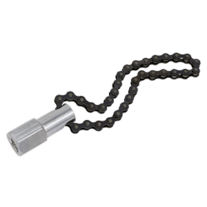 Sealey Oil Filter Chain Wrench 1/2"Sq Drive 120mm Capacity (AK641)