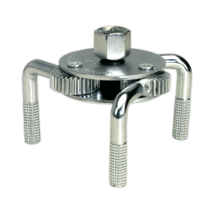 Sealey Oil Filter Claw Wrench 3/8" & 1/2"Sq Drive 65-110mm Capacity (AK643)