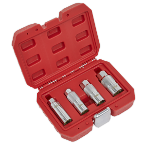 Sealey Magnetic Spark Plug Socket Set 3/8"Sq Drive 4pc (AK65561)