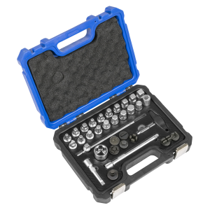 Sealey Master Oil Drain Plug Removal Kit 33pc (AK758)