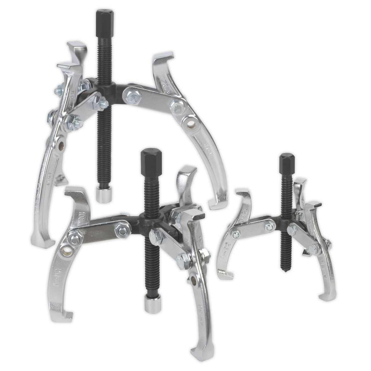 Sealey Reversible Triple Leg Puller Set 3pc (AK78)