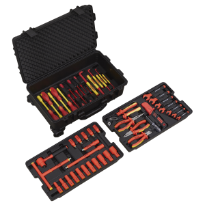 Sealey Premier Insulated Tool Kit 3/8"Sq Drive 1000V 50pc - VDE Approved (AK7938)