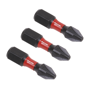 Sealey Premier Pozi Impact Power Tool Bits #2 x 25mm 3pc (AK8208)