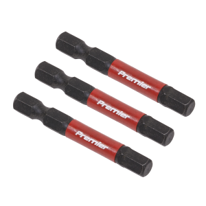 Sealey Premier Hex Impact Power Tool Bits 6 x 50mm 3pc (AK8239)
