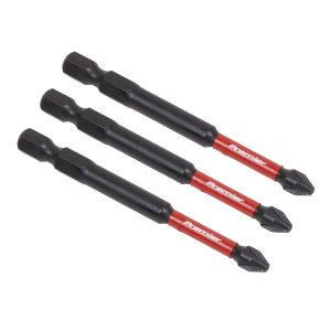 Sealey Premier Pozi Impact Power Tool Bits #2 x 75mm 3pc (AK8258)