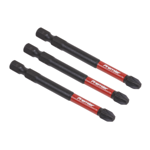 Sealey Premier Pozi Impact Power Tool Bits #3 x 75mm 3pc (AK8259)