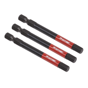 Sealey Premier Hex Impact Power Tool Bits 6 x 75mm 3pc (AK8264)