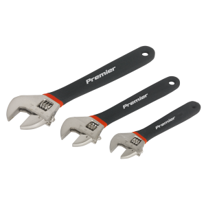 Sealey Premier Adjustable Ni-Fe Finish Wrench Set 3pc (AK907)