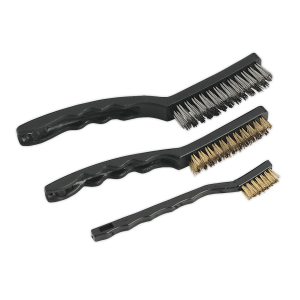Sealey Auto Engineer's Wire Brush Set 3pc (AK9801)