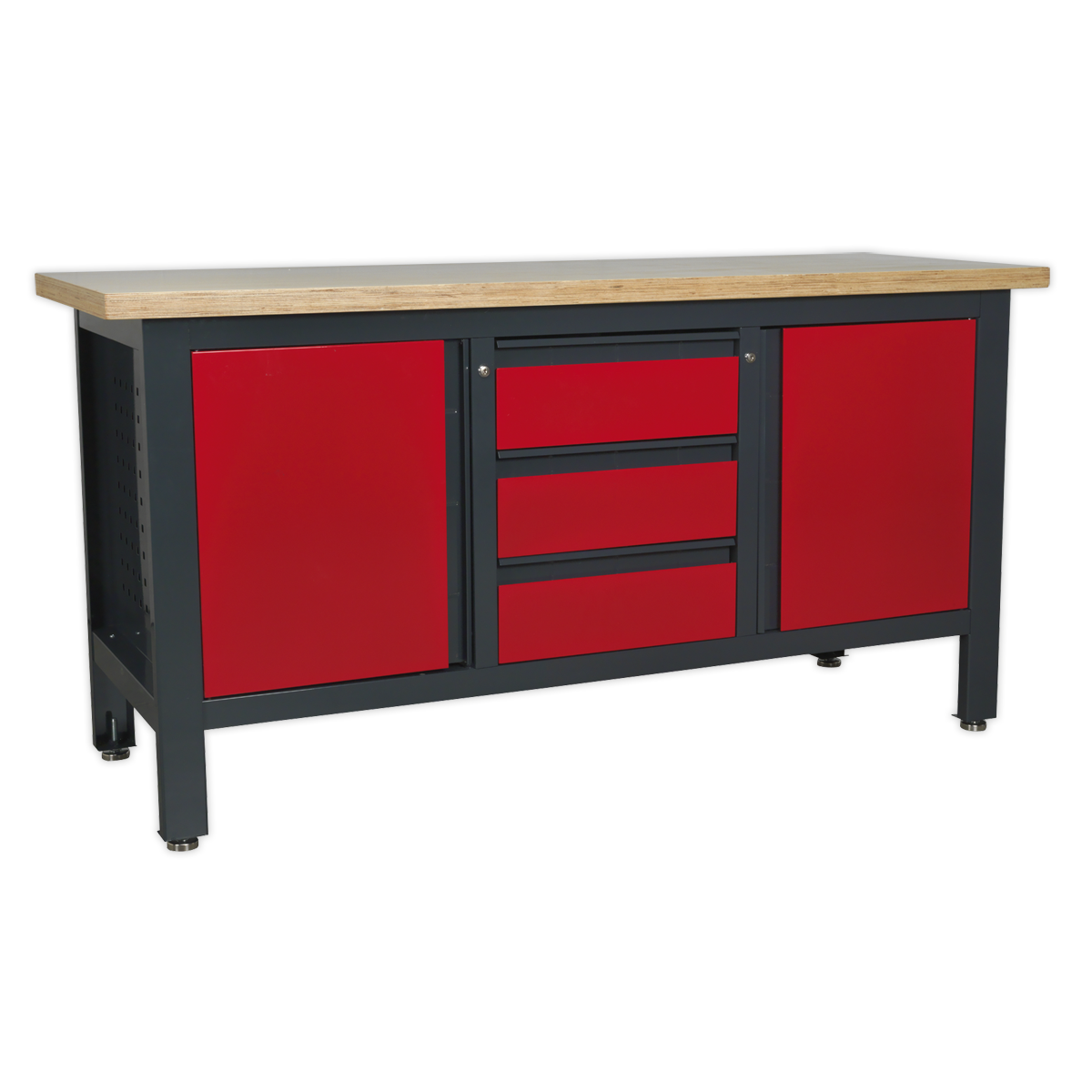 Sealey Workbench with 3 Drawers & 2 Cupboards (AP1905C)