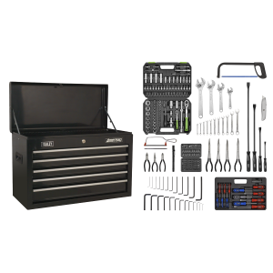 Sealey American PRO® Topchest 5 Drawer with 272pc Tool Kit - Black (AP225BCOMBO)