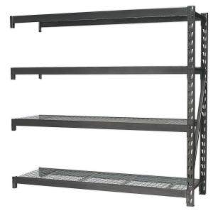 Sealey Heavy-Duty Racking Extension Pack with 4 Mesh Shelves 640kg Capacity Per Level (AP6572E)