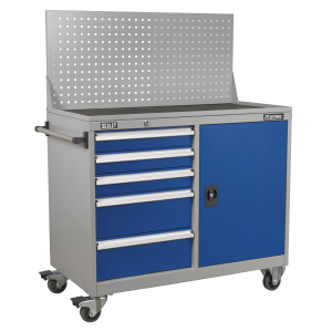 Sealey Premier Industrial™ Mobile Workstation with 5 Drawers & 1 Shelf (API1103A)