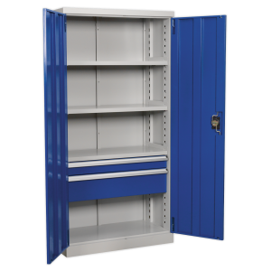 Sealey Premier Industrial™ Cabinet with 2 Drawers & 3 Shelves 1800mm (APICCOMBO2)
